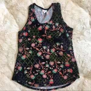 LulaRoe Black Floral Tank